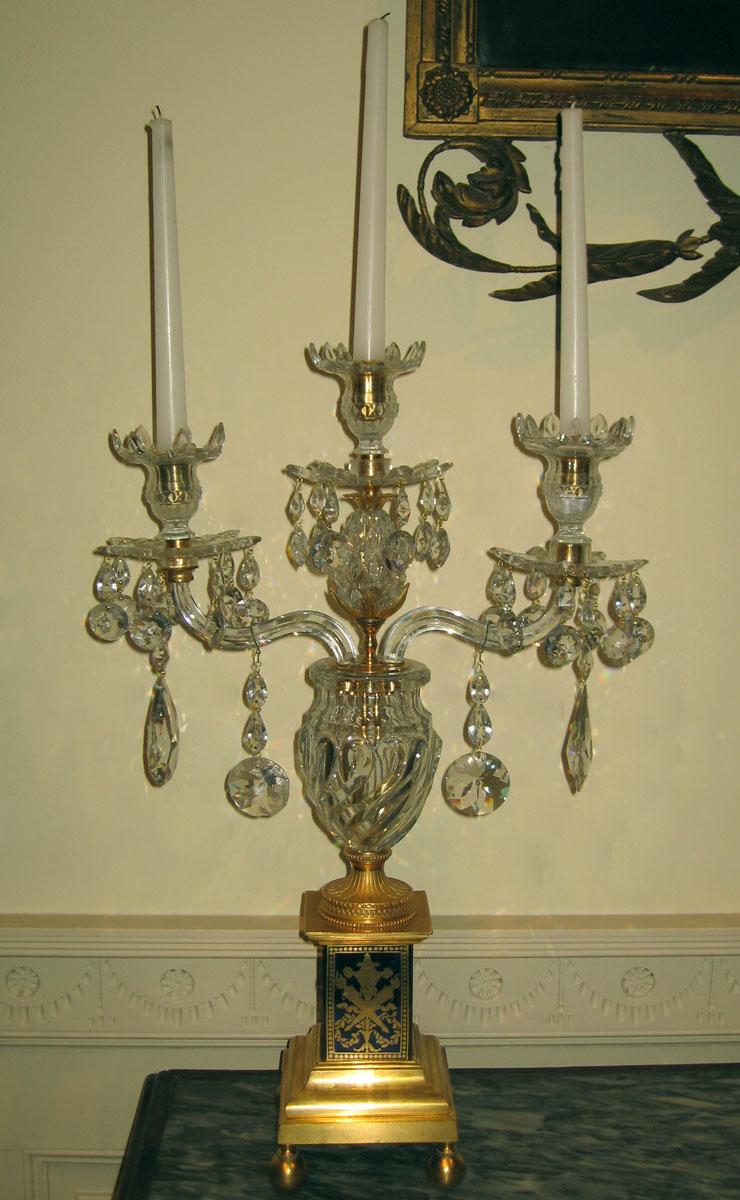 1961.0699.005 Glass candelabrum