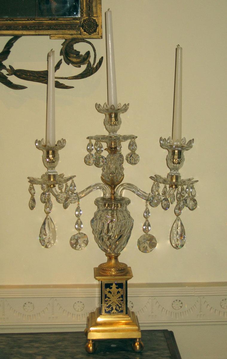 1961.0699.006 Glass candelabrum