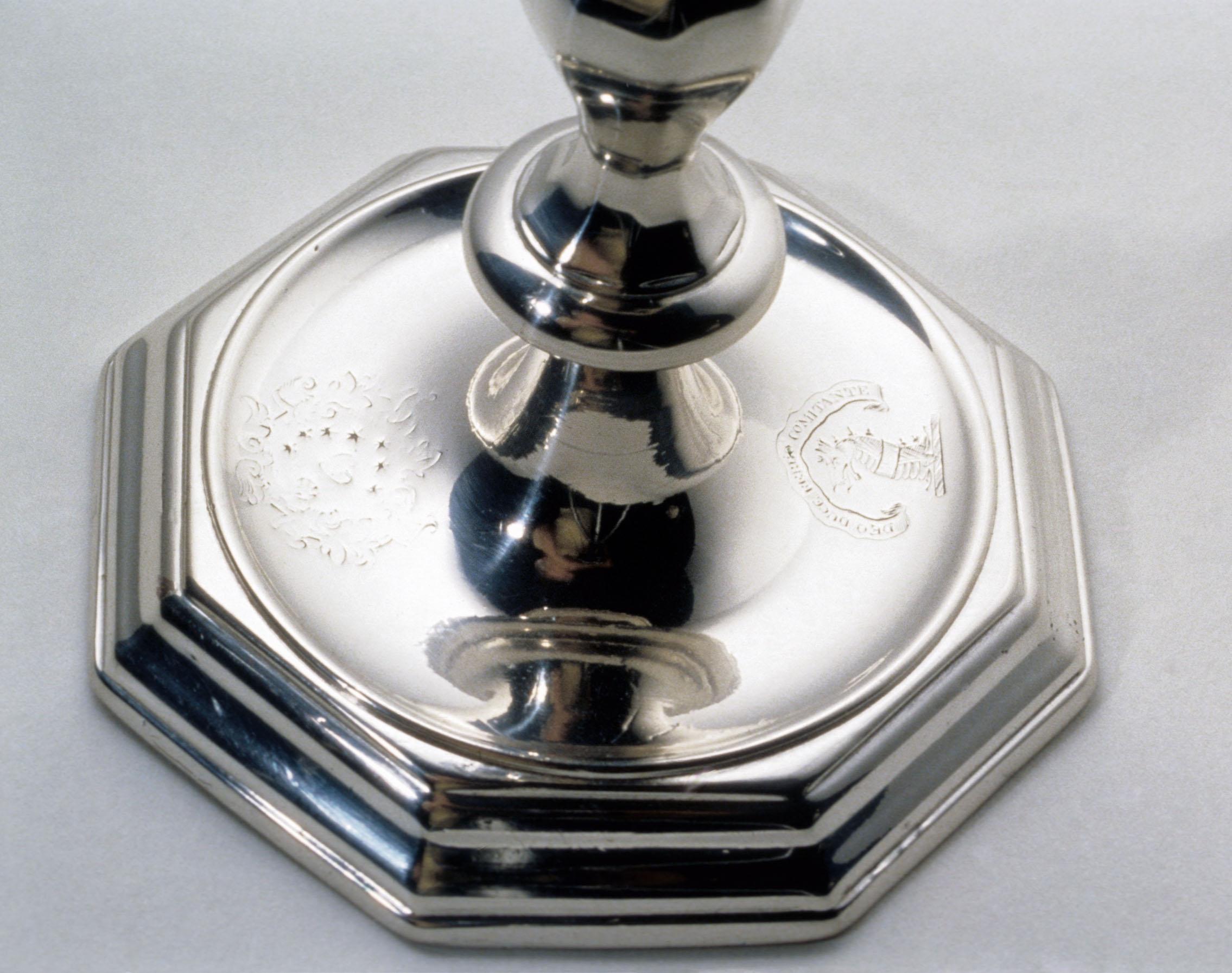 1961.0801.001, 1961.0801.002 Candlestick, detail 1