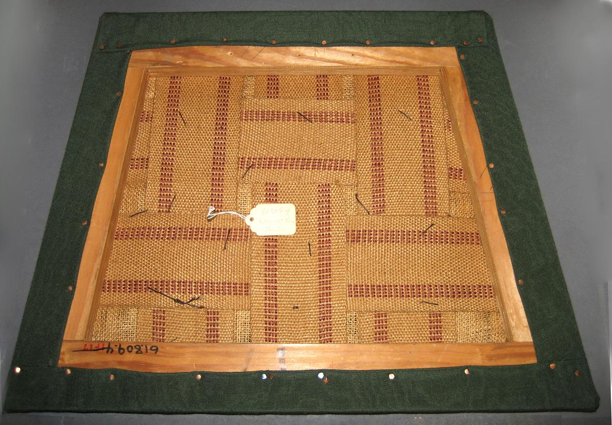 1984.0617.015 and 1992.0512 Slip seat and Textile, woven, reverse, C-DIOC