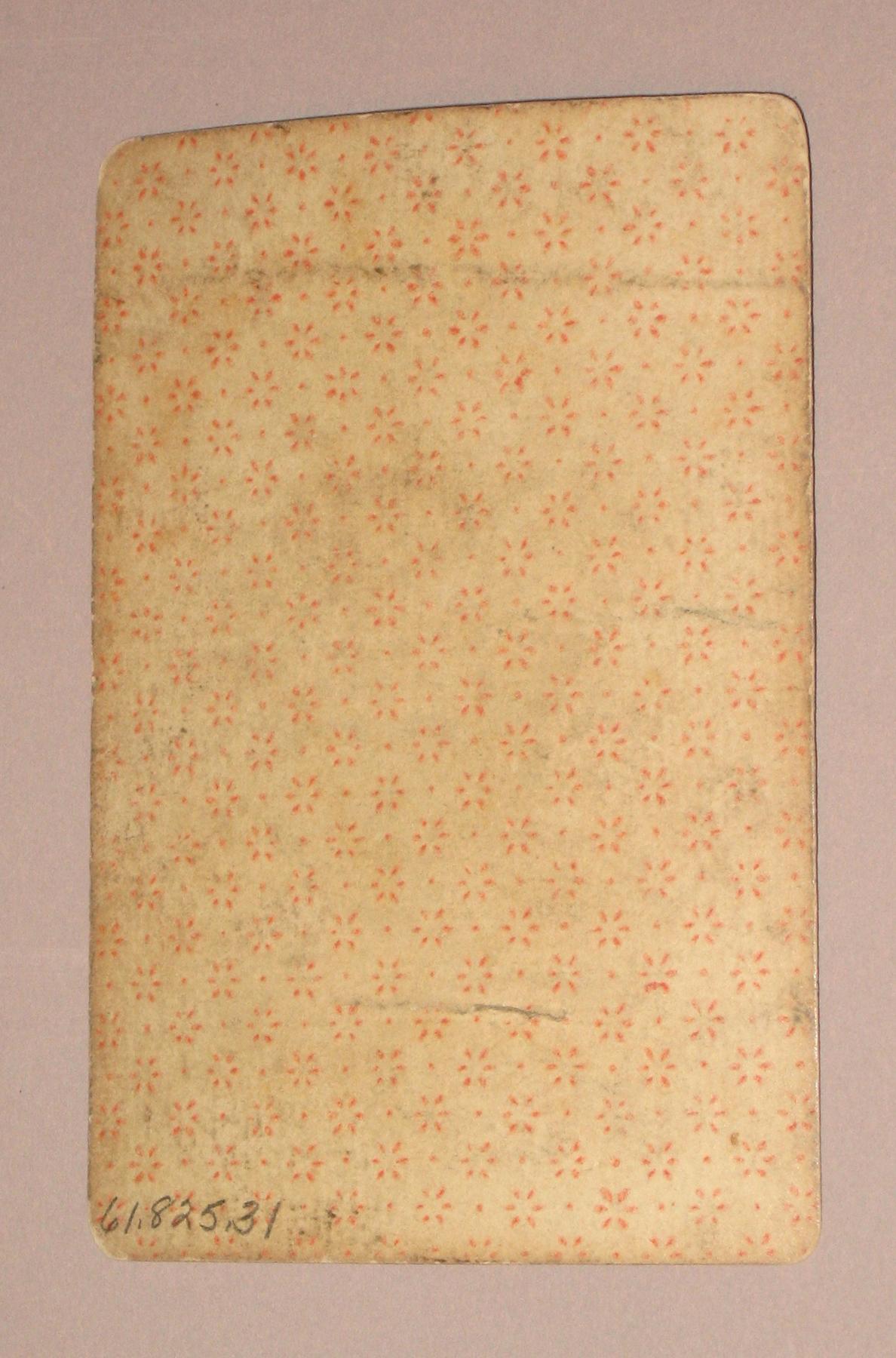 1961.0825.031 Playing Card (reverse)