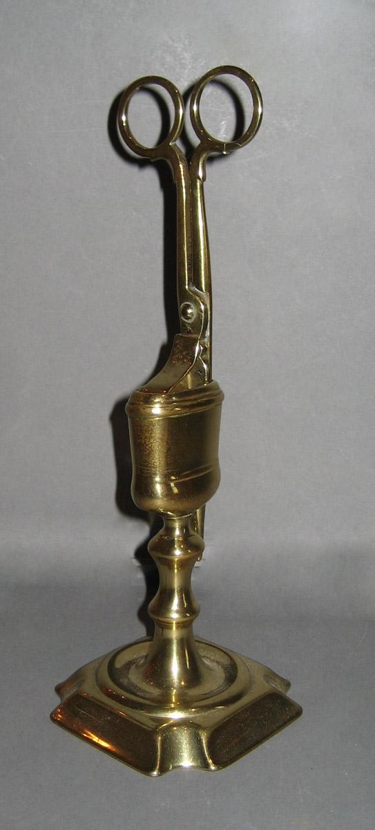 1961.0832 A, B Snuffer and Snuffer Stand