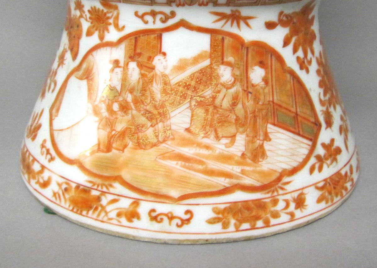 1961.0872 Porcelain flower container detail three