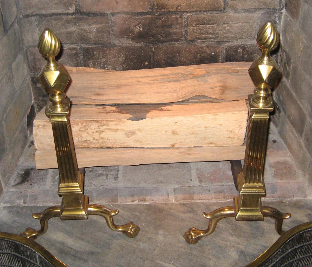 1961.0907.001 and .002 Andirons