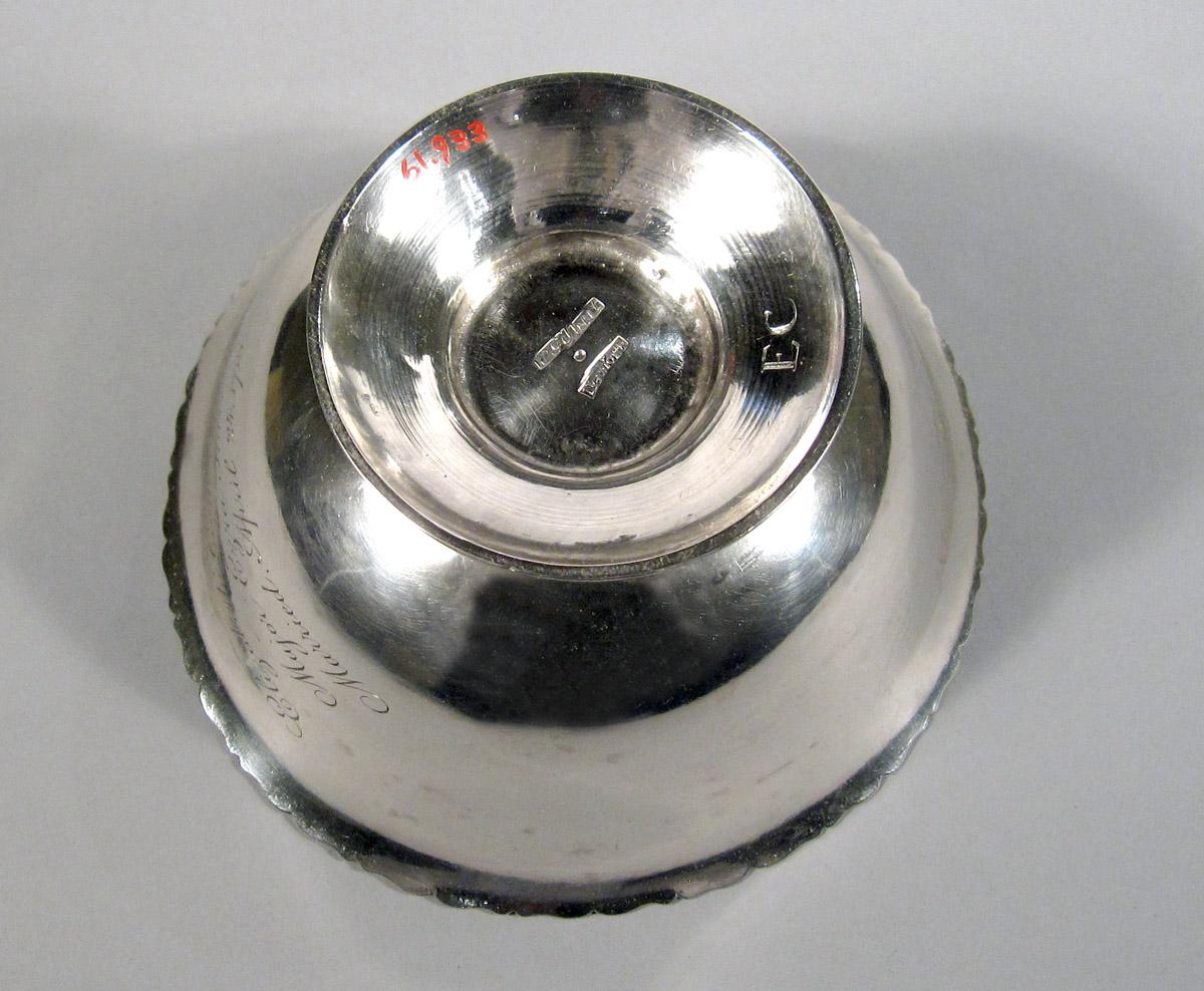 1961.0933 Silver Bowl underside