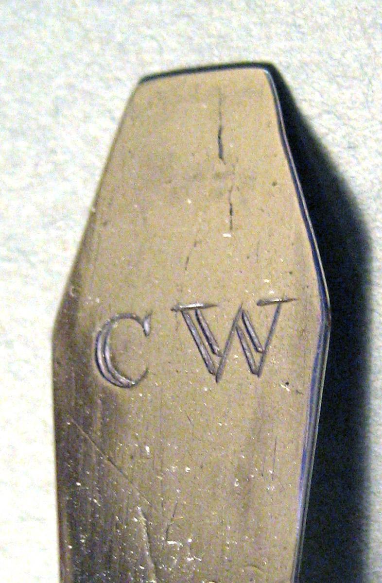 1961.0935.002 Silver Spoon engraving