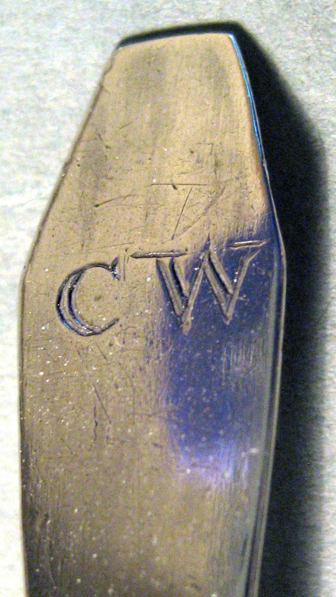 1961.0935.004 Silver Spoon engraving
