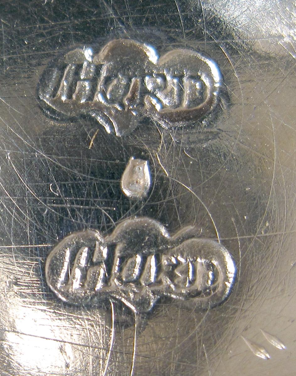 1961.0937 Silver and wood Teapot mark