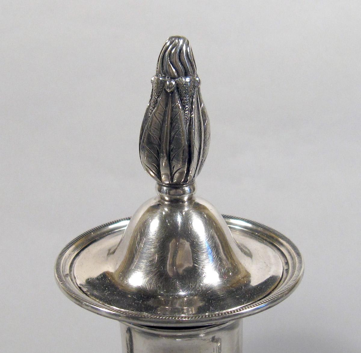 1961.0952.002 Silver Candelabrum finial