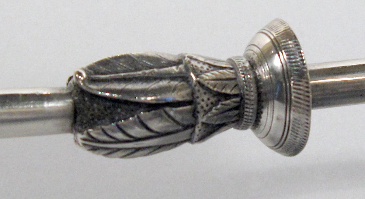1961.0952.002 Silver Candelabrum detail 2