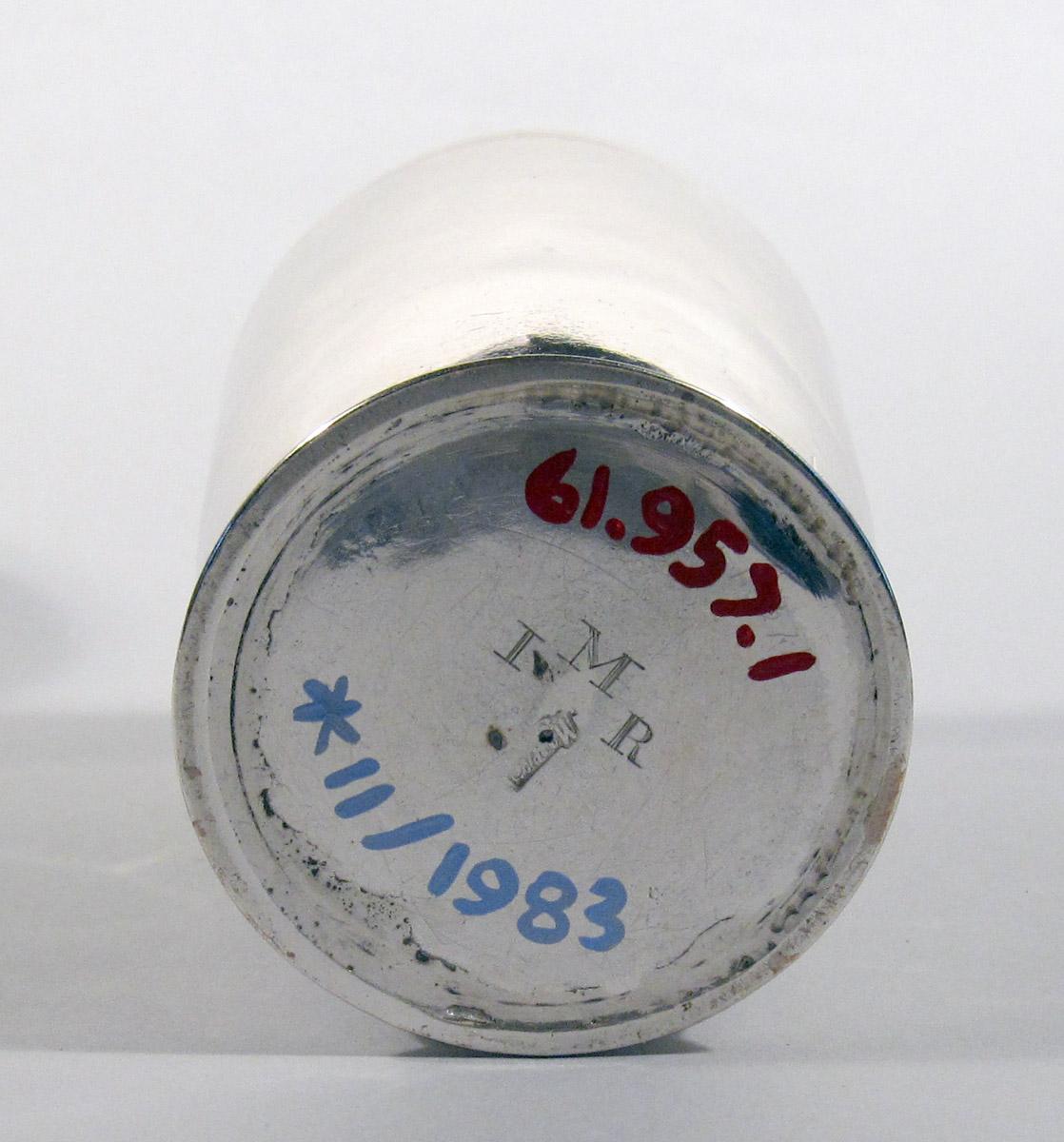 1961.0957.001 Silver Beaker underside