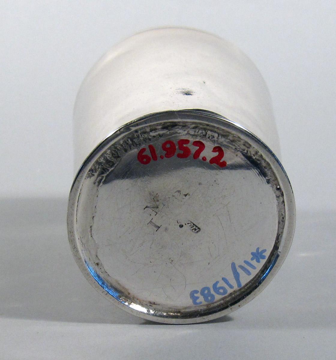1961.0957.002 Silver Beaker underside