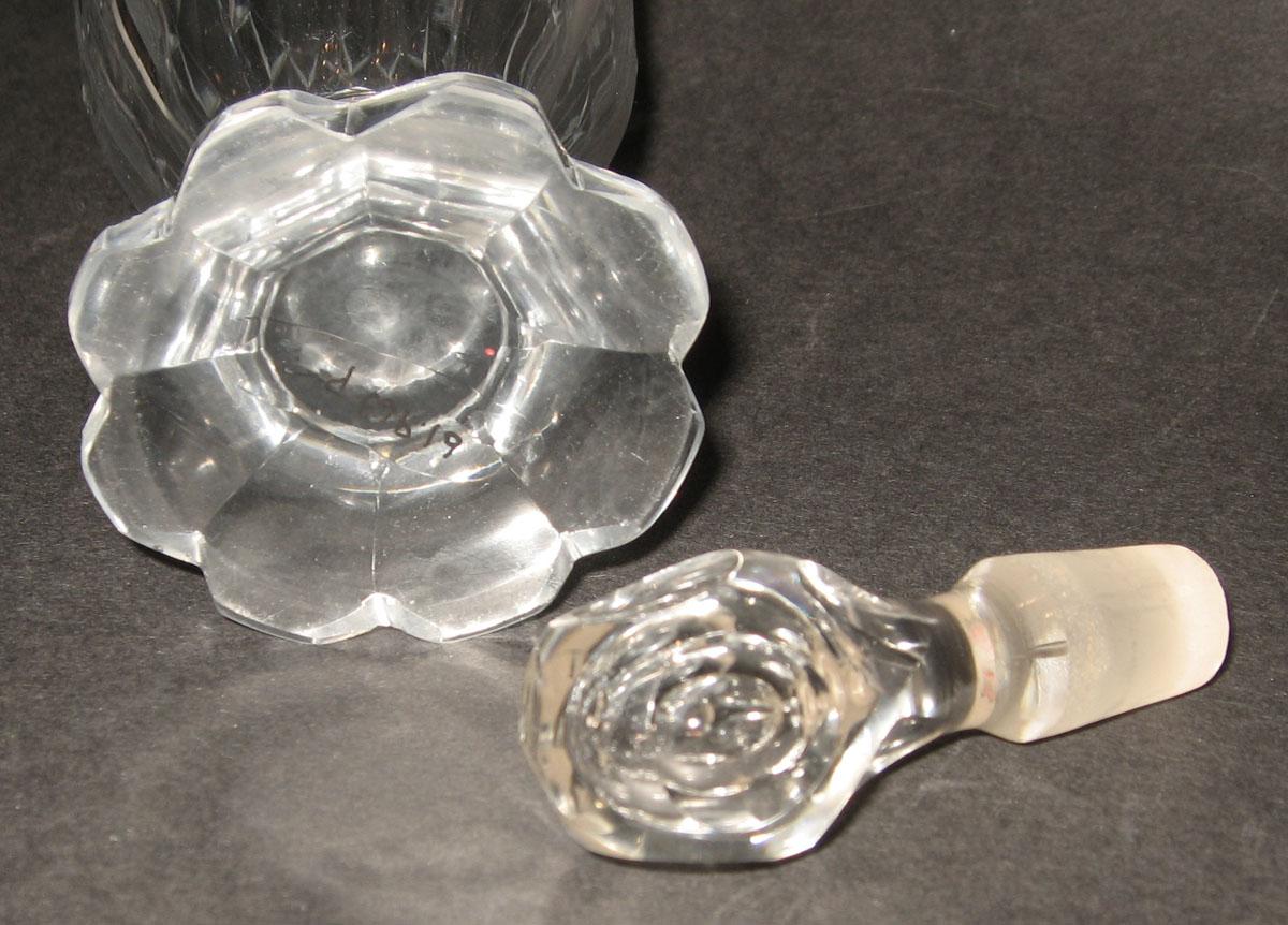 1961.0963 P A, B Glass cruet (detail)
