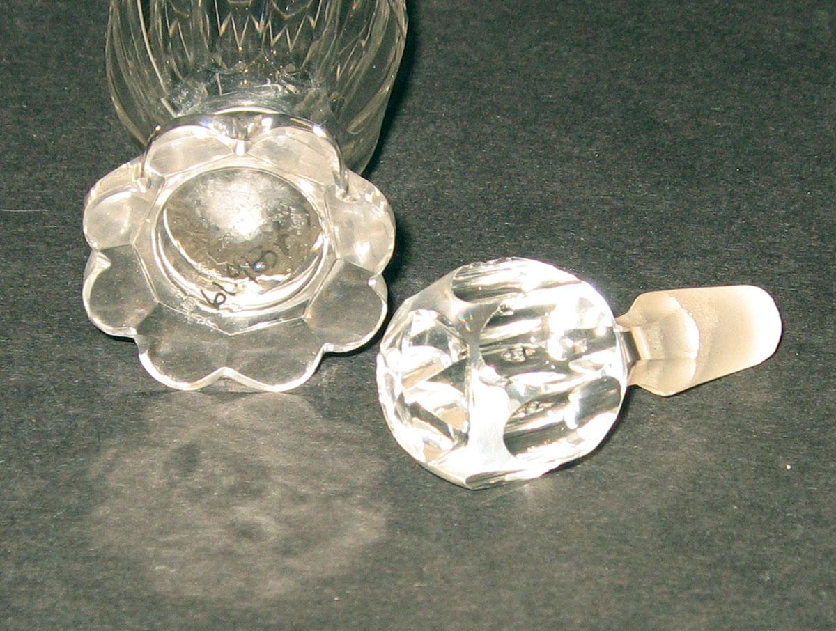 1961.0963 R A, B Glass cruet (detail)