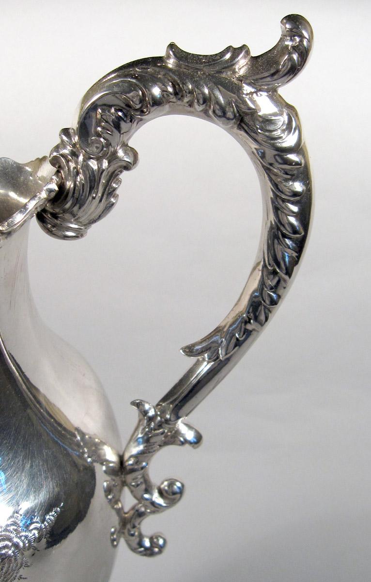 1961.0964 Silver Pitcher detail handle