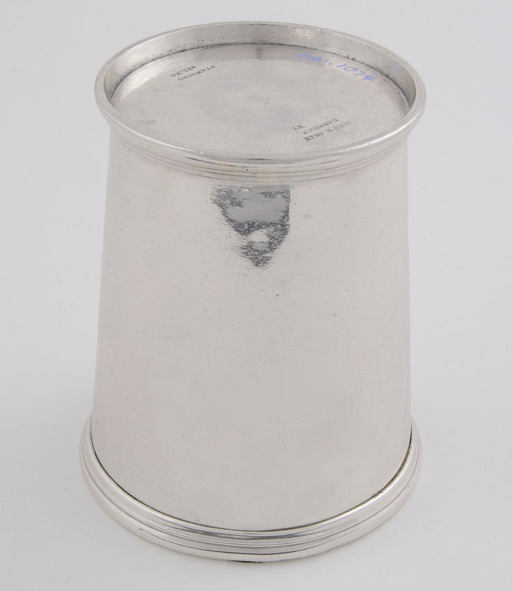 1961.1074 Silver Beaker, View 2