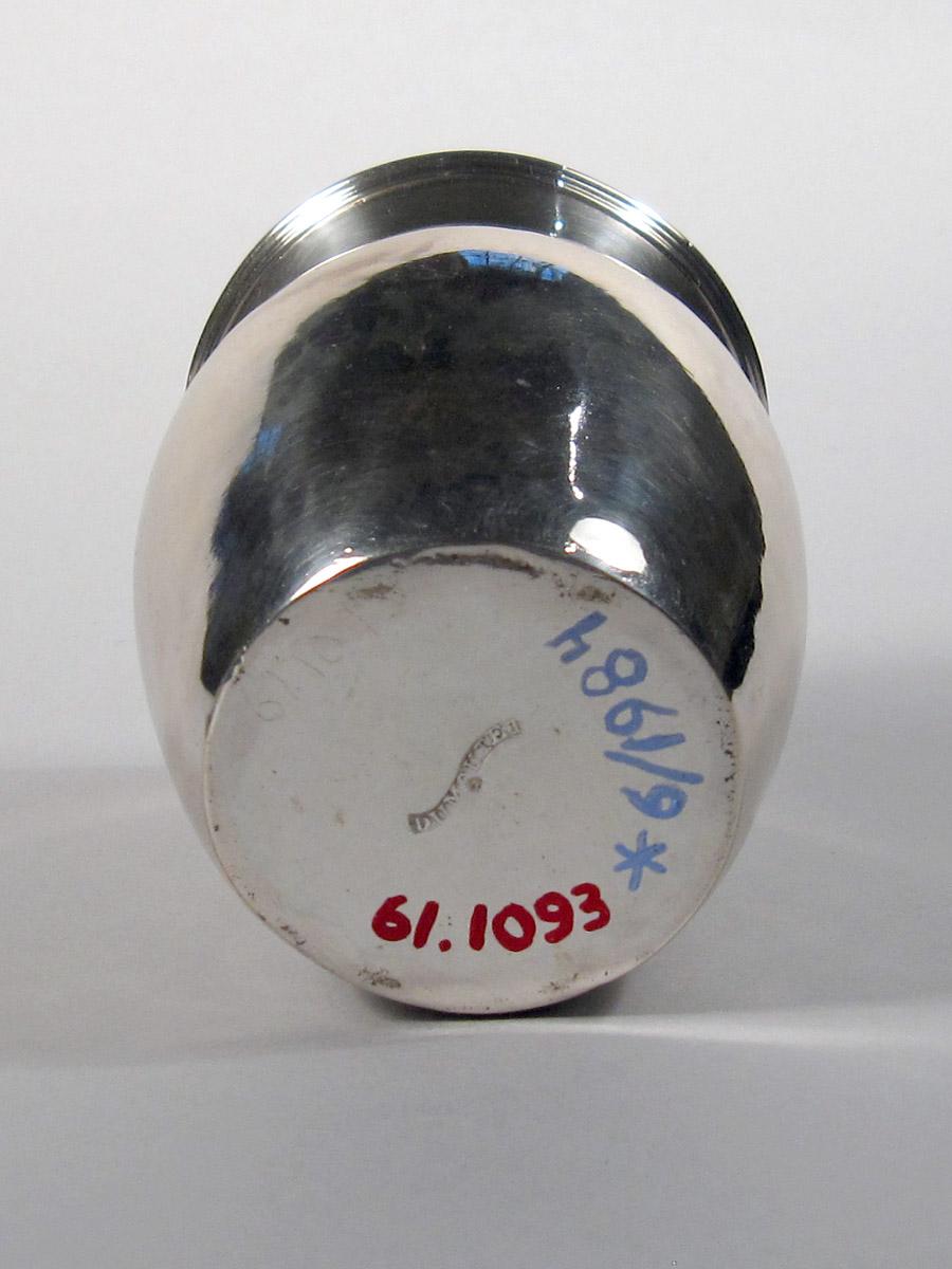 1961.1093 Silver Beaker underside
