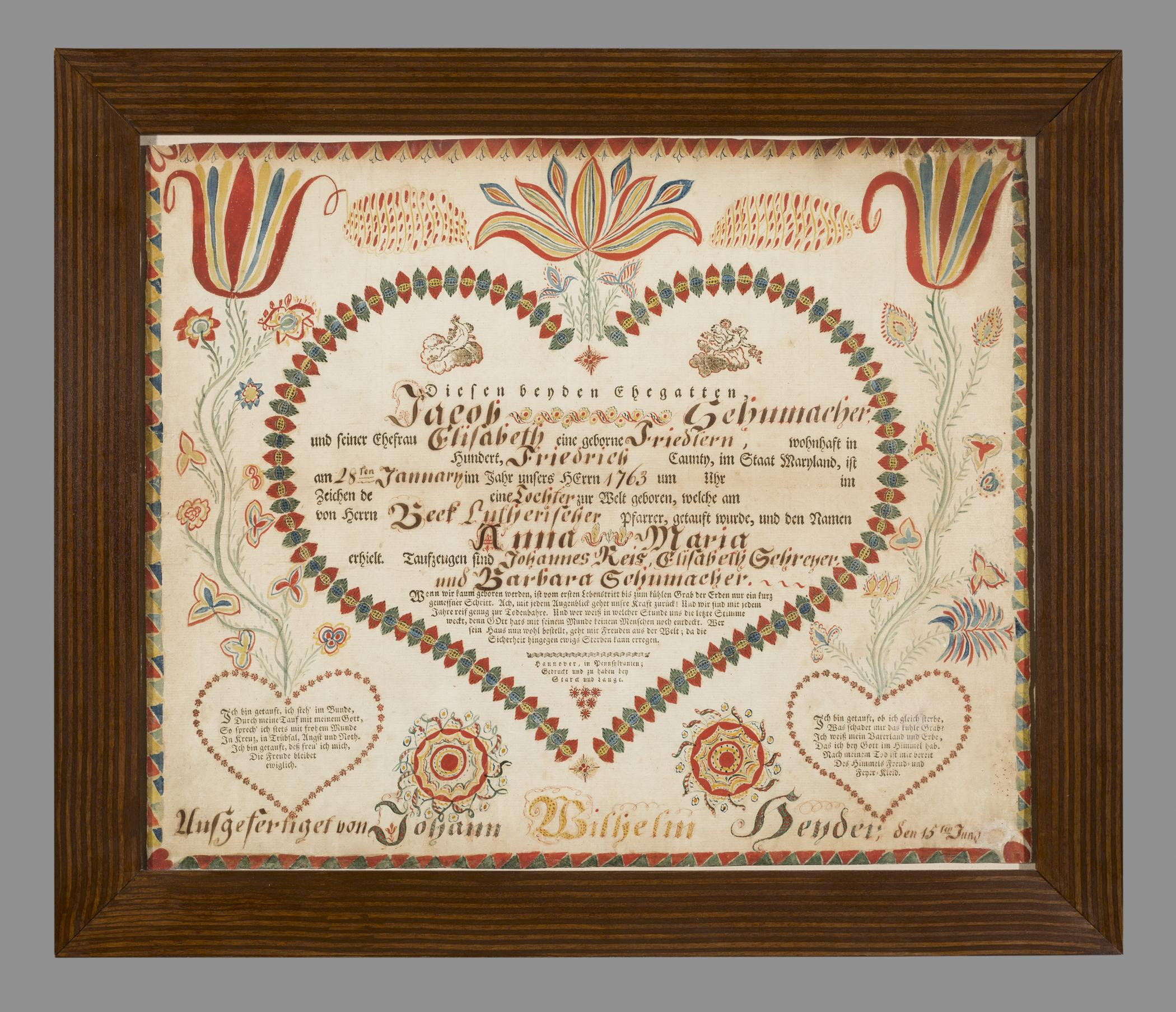 1961.1103 Fraktur, view 1