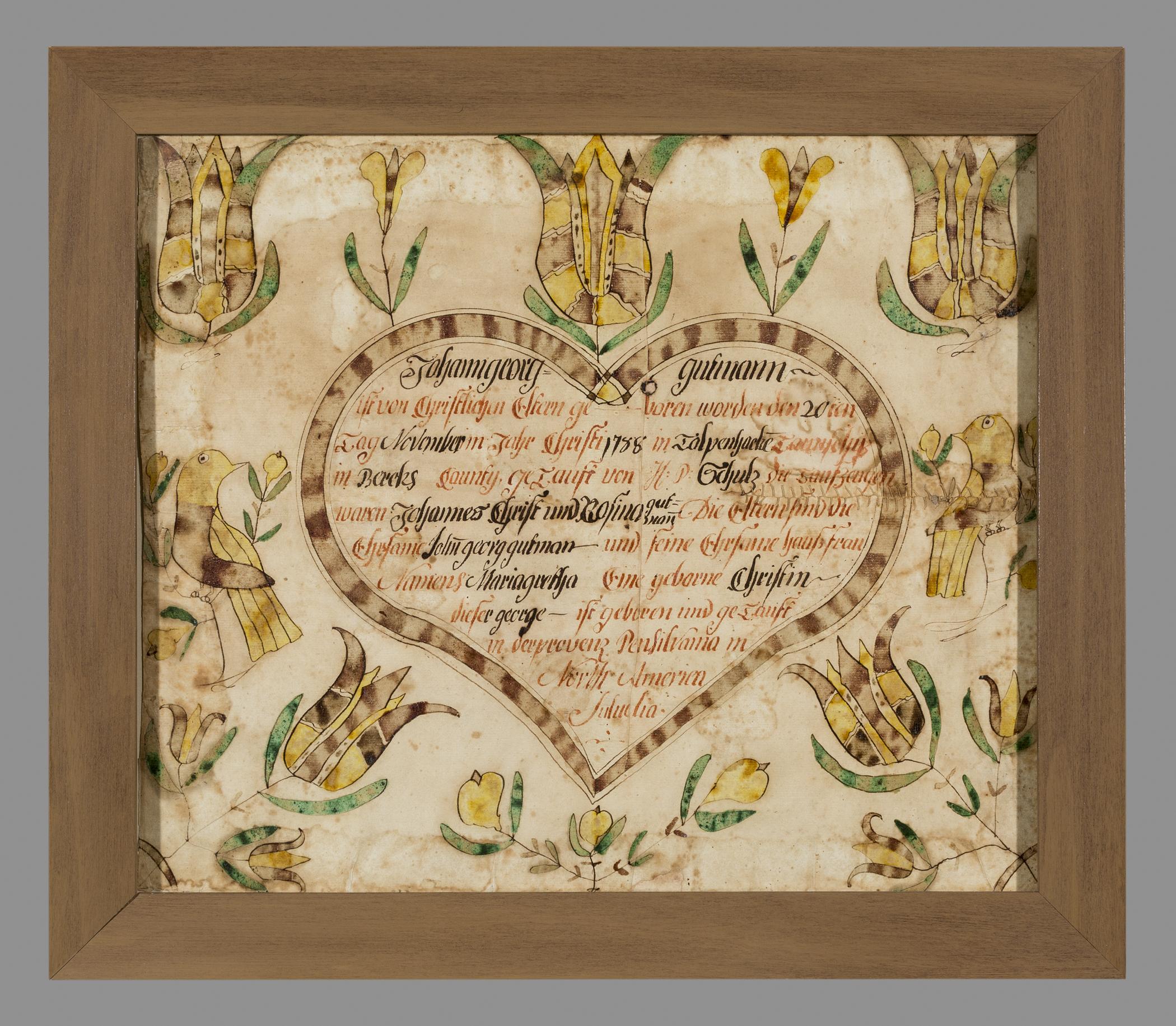 1961.1104 Fraktur, view 1