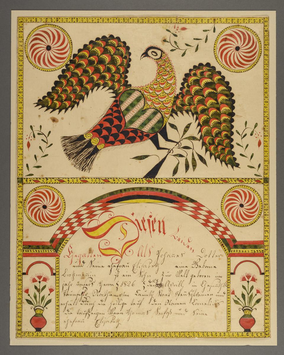 1961.1105 Fraktur, view 1