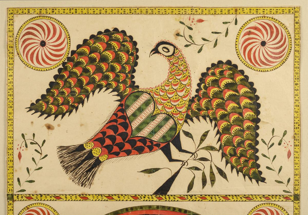 1961.1105 Fraktur, detail 1