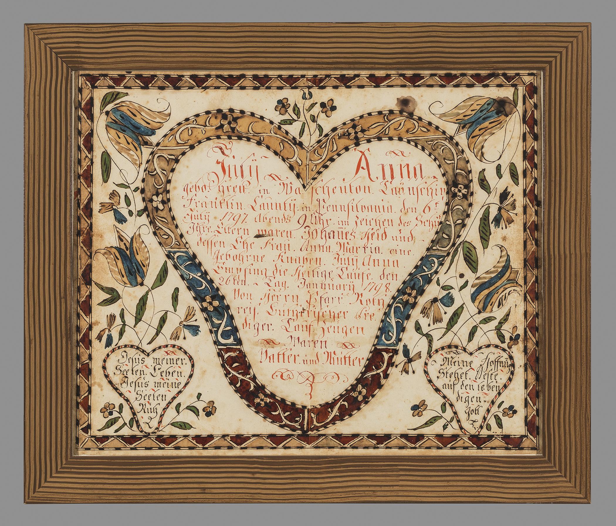 1961.1107 Fraktur, view 1