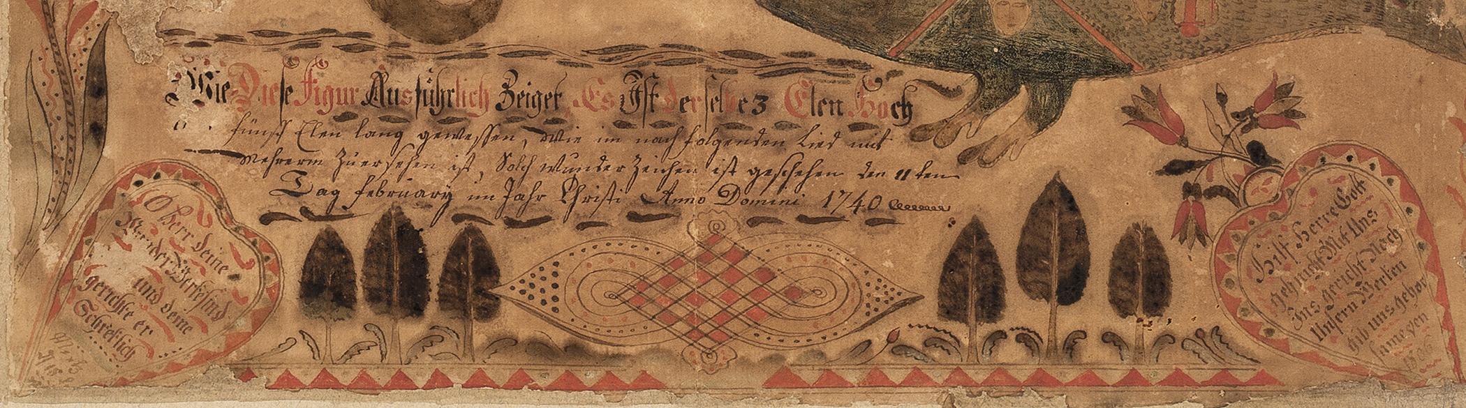 1961.1120 Fraktur, detail 2