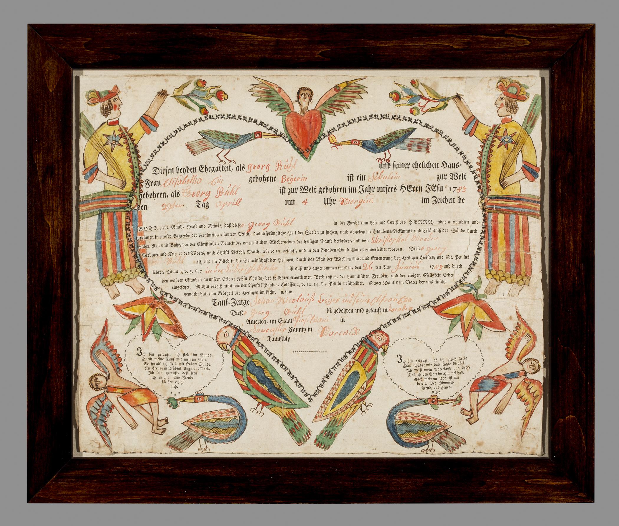 1961.1123 Fraktur, view 1