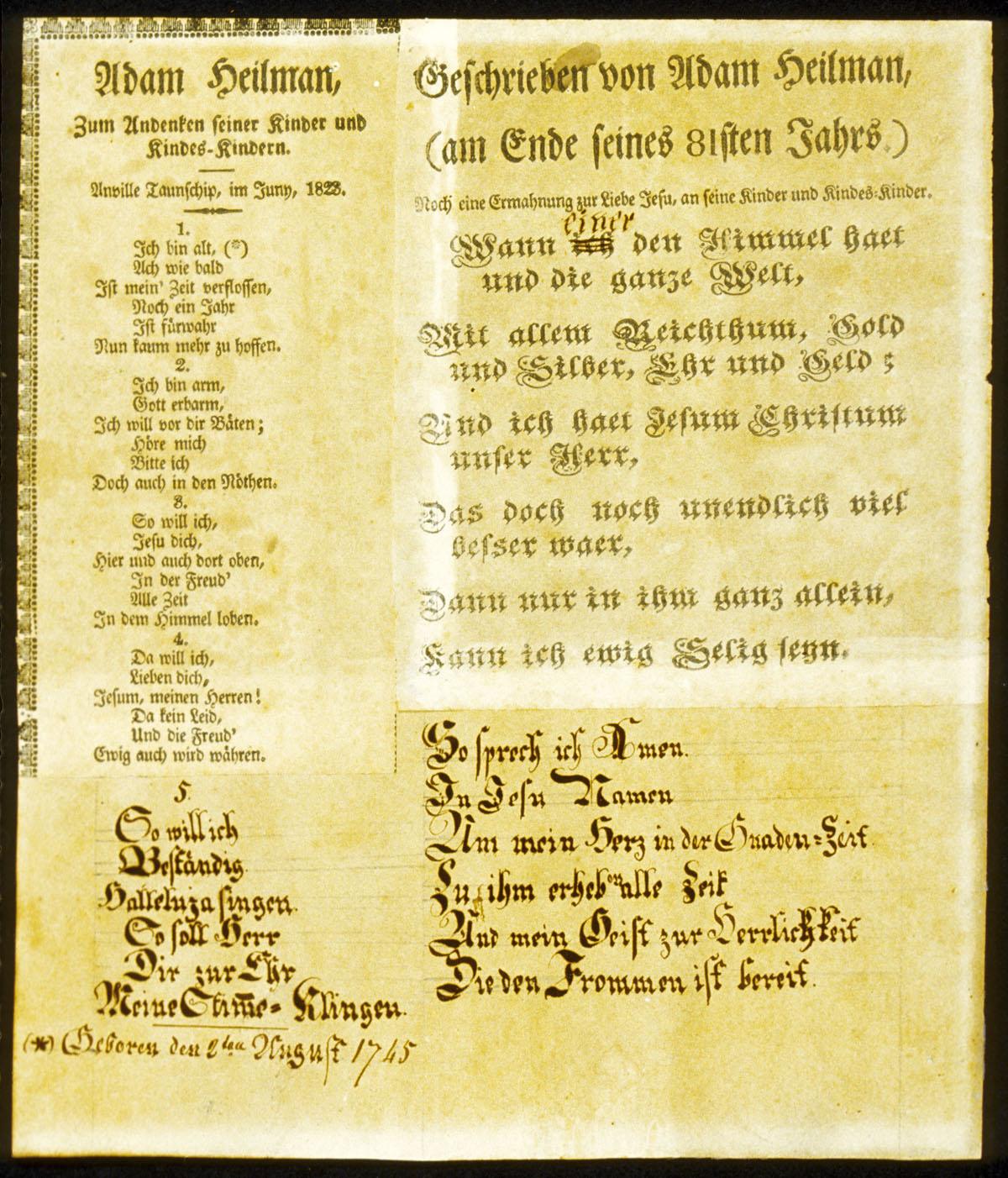 1961.1126 B Fraktur, view 1
