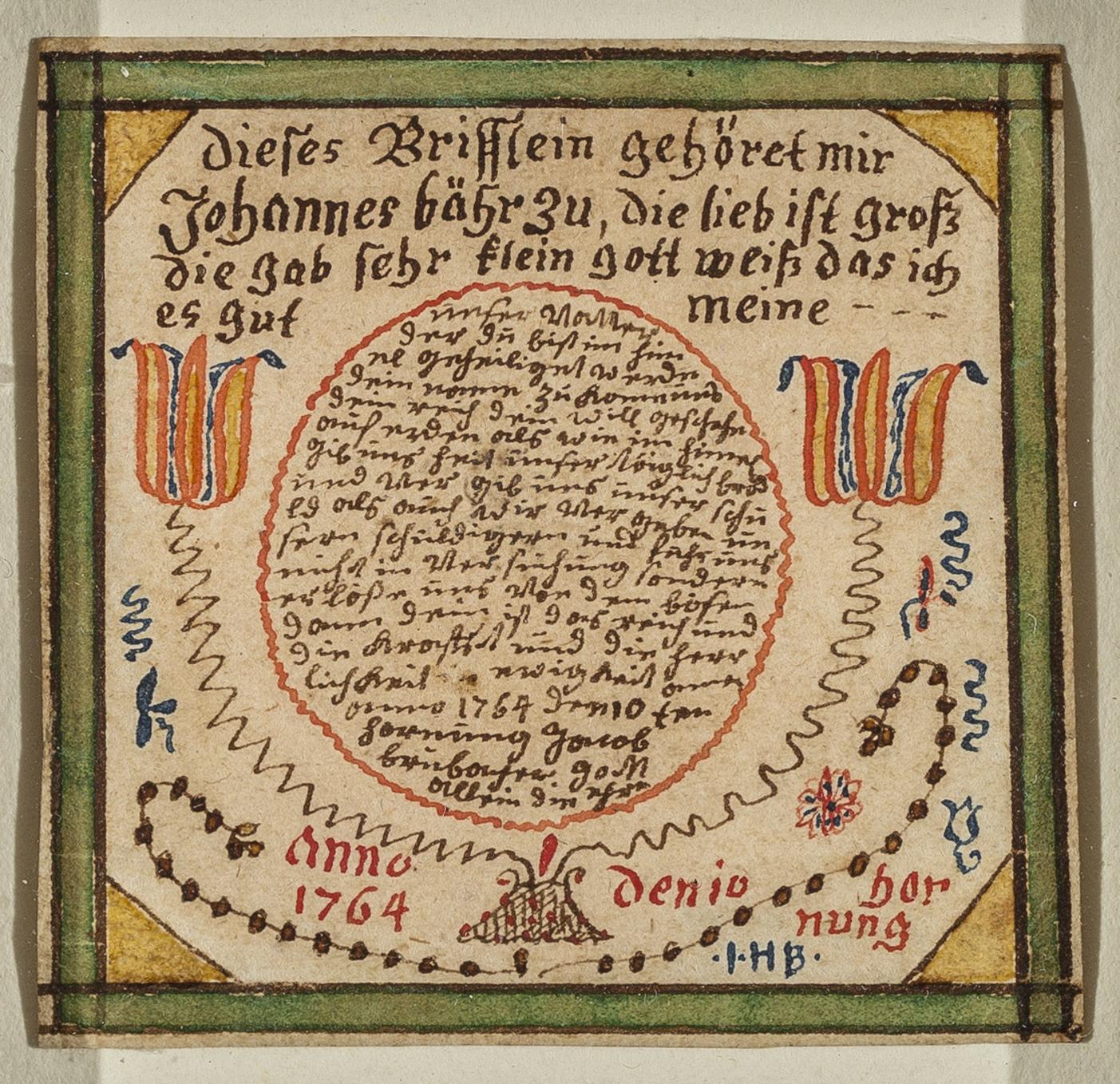 1961.1127 Fraktur, view 3