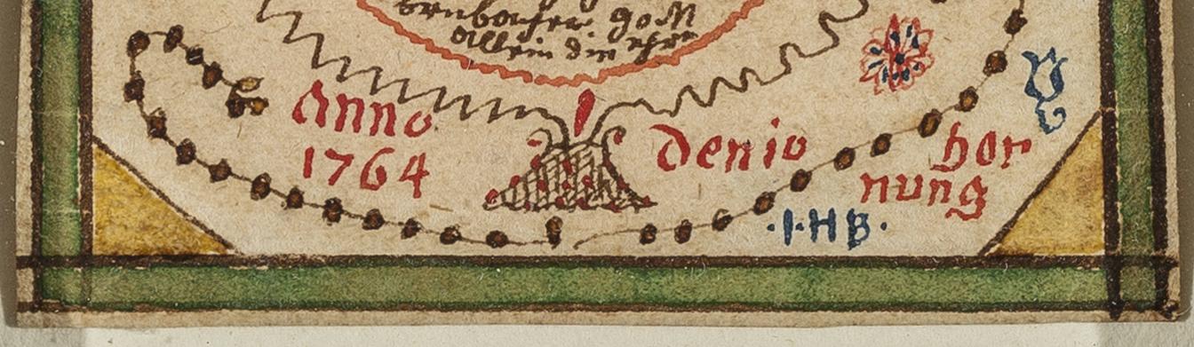 1961.1127 Fraktur, detail 3