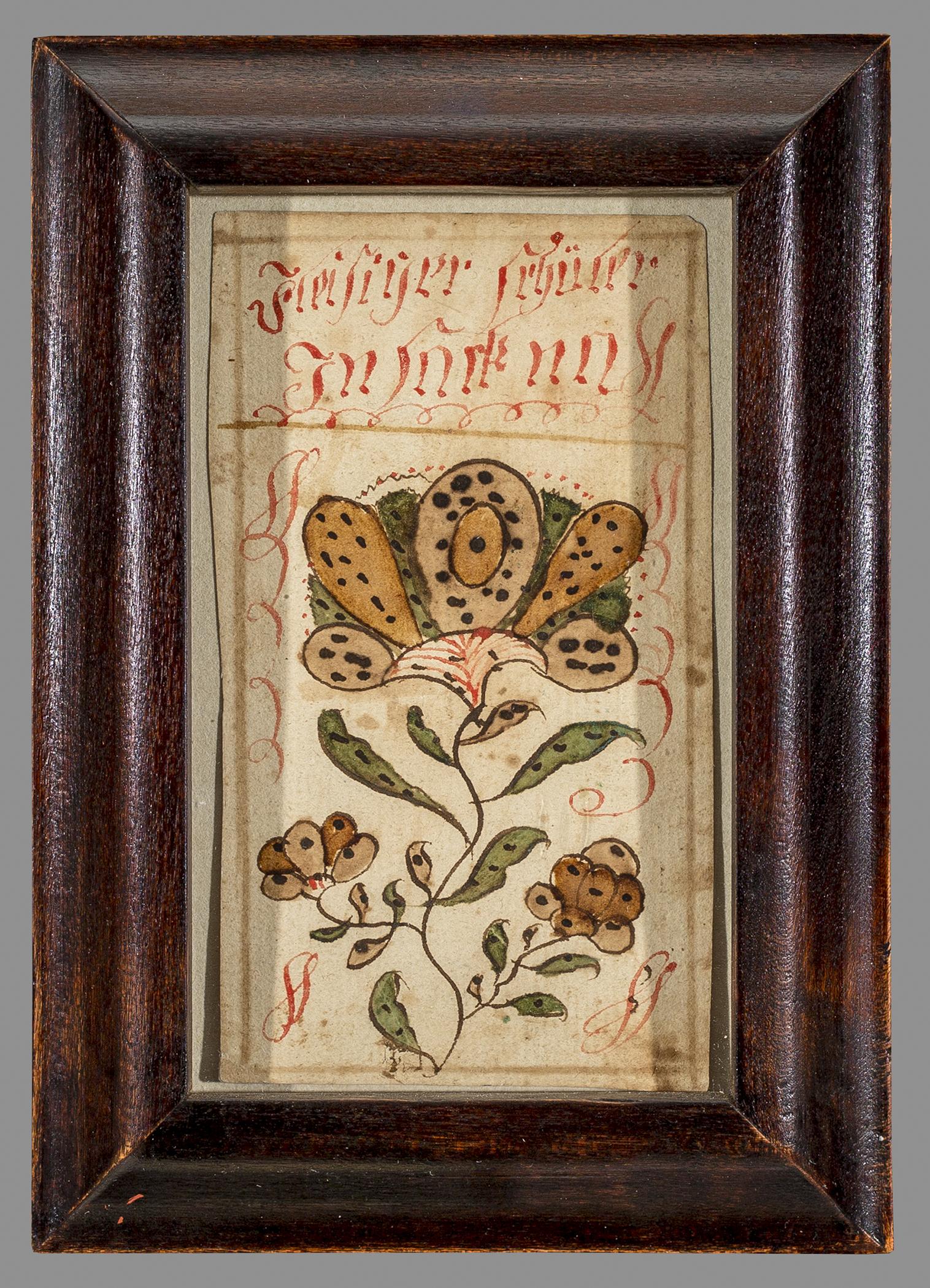 1961.1128 A Fraktur, B Frame, view 1