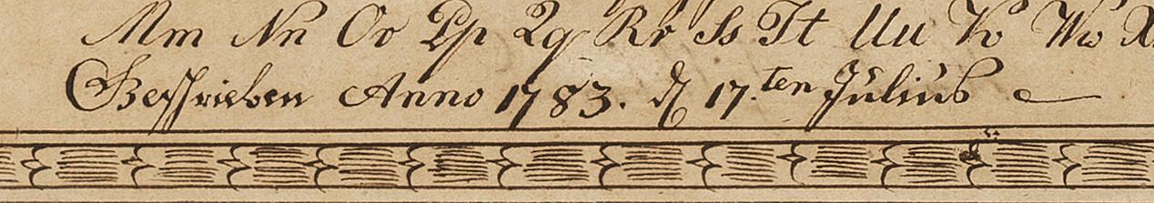 1961.1129 Fraktur, detail 2