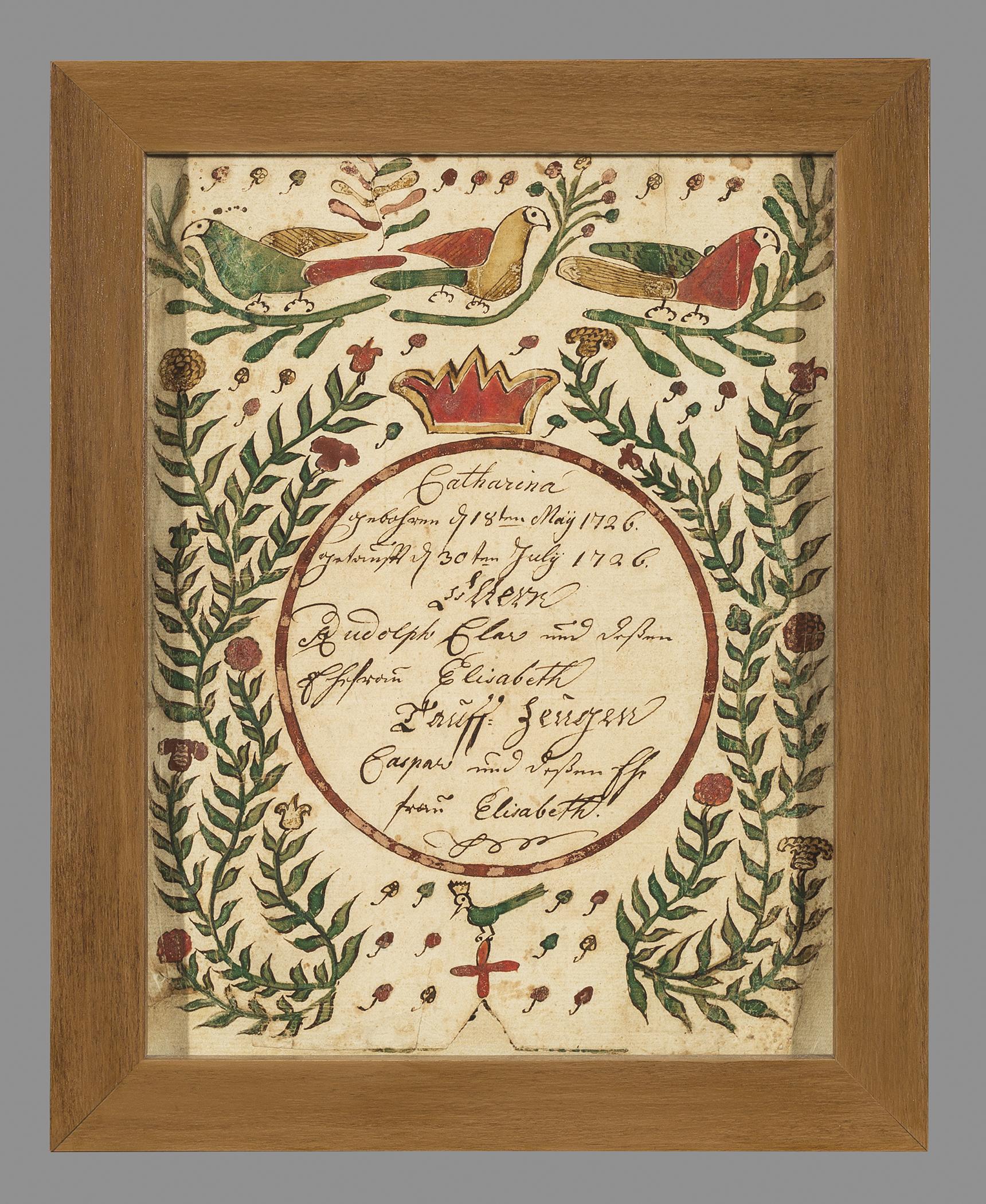 1961.1132 Fraktur, view 1