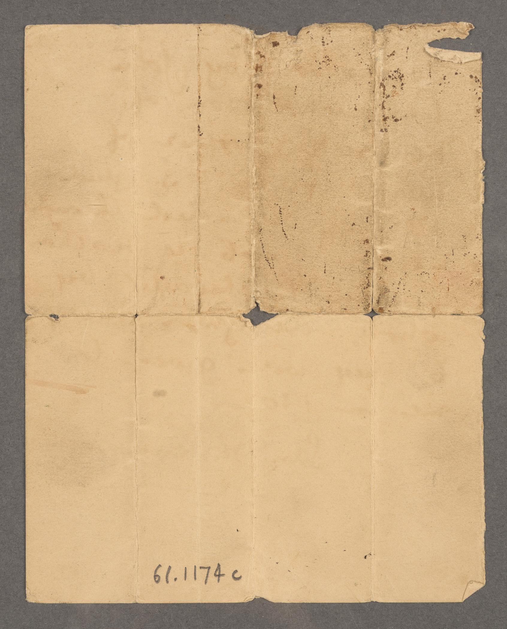 1961.1174 C Manuscript, view 2, reverse