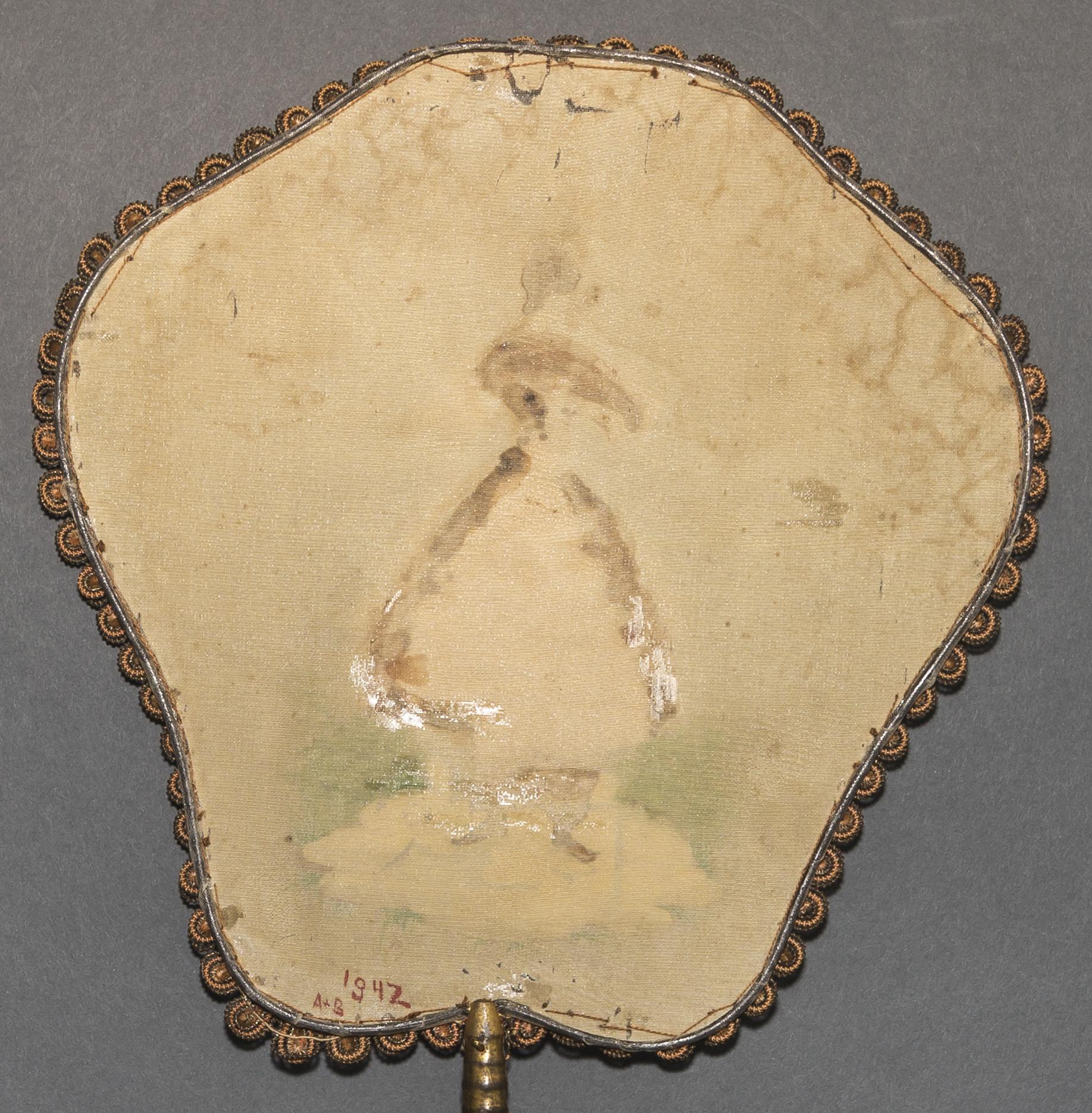 1961.1266 C Fan, reverse, detail 1