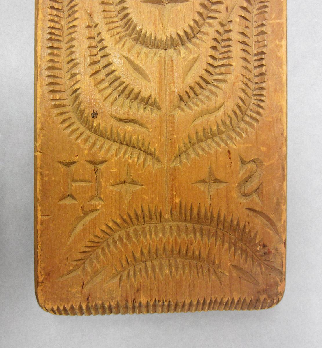 1961.1368, Butter mold, carving detail 1