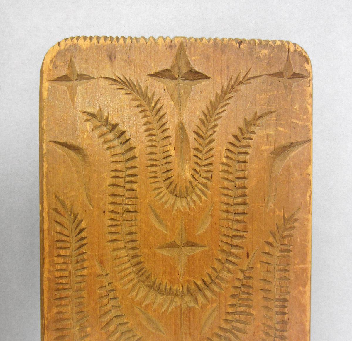 1961.1368, Butter mold, carving detail 2