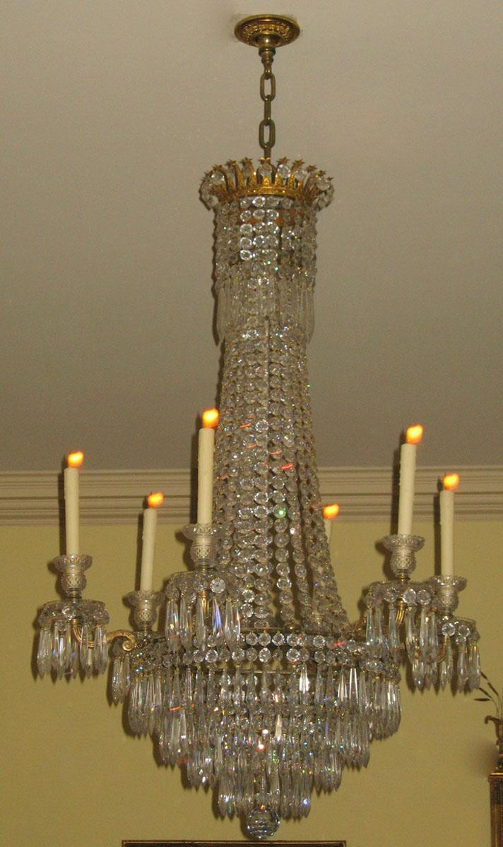 1961.1408 Glass chandelier