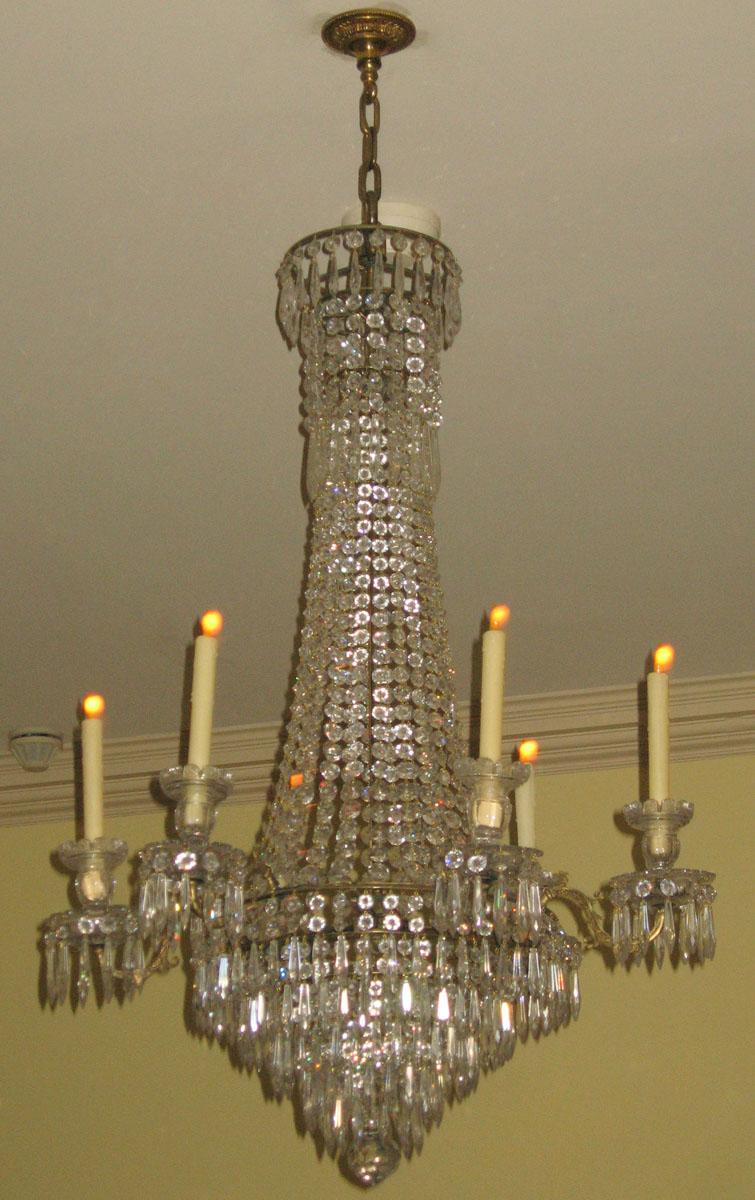 1961.1409 Glass chandelier