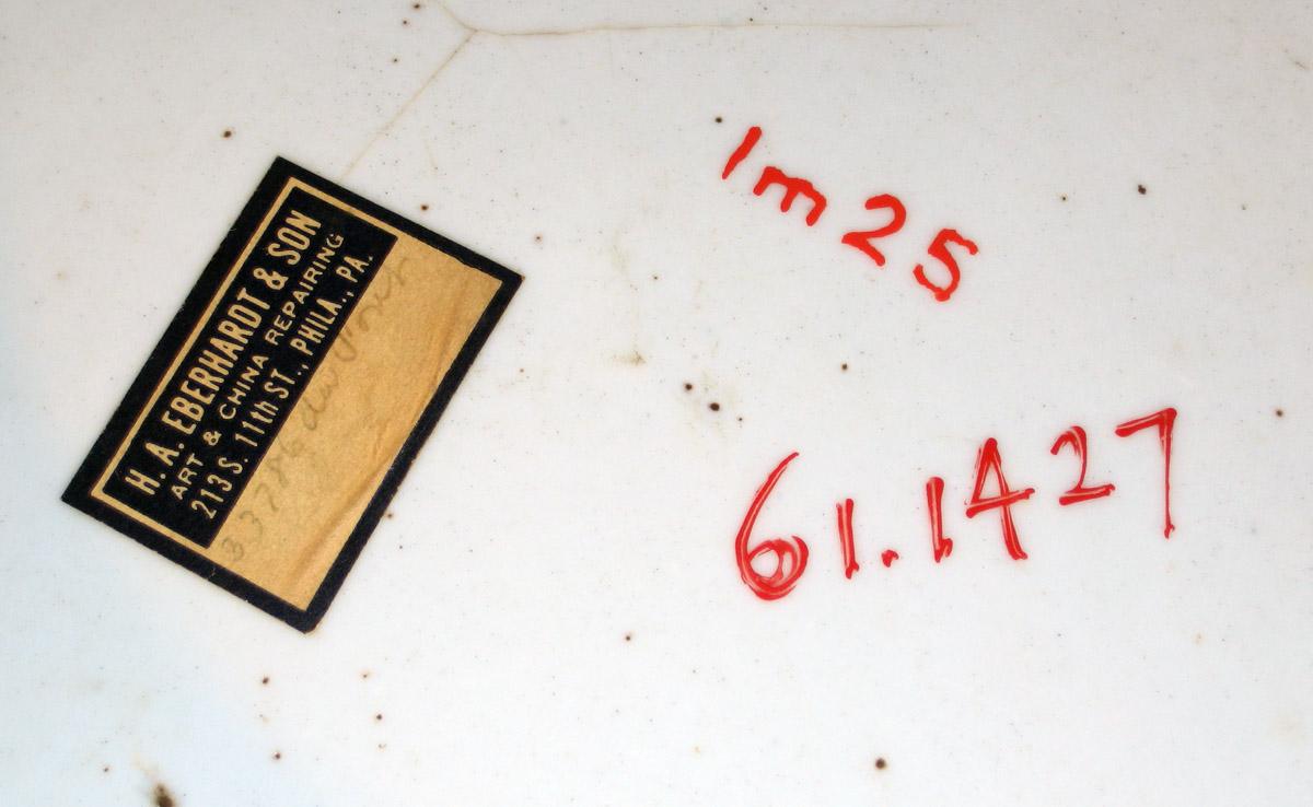 1961.1427 Porcelain bowl tags