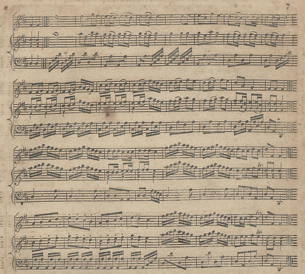 1961.1438 Music Book, Page 7 Detail