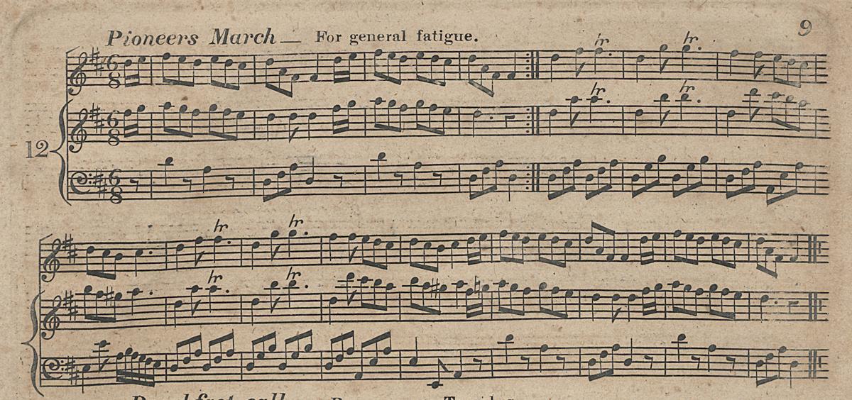 1961.1438 Music Book Page 9, Detail