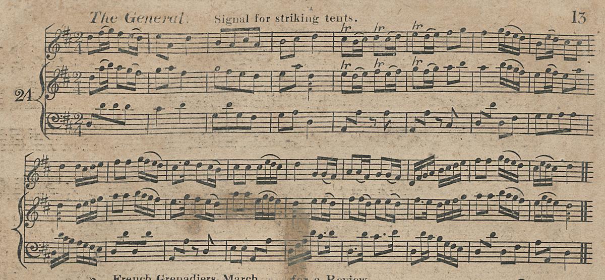 1961.1438 Music Book Page 13, Detail