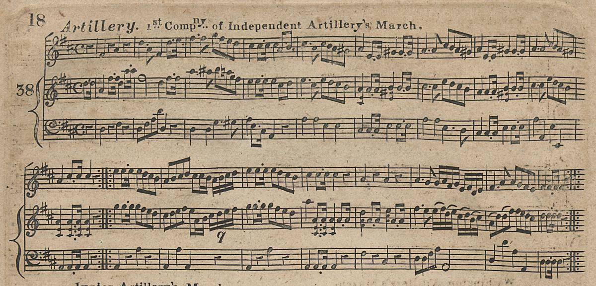 1961.1438 Music Book Page 18, Detail