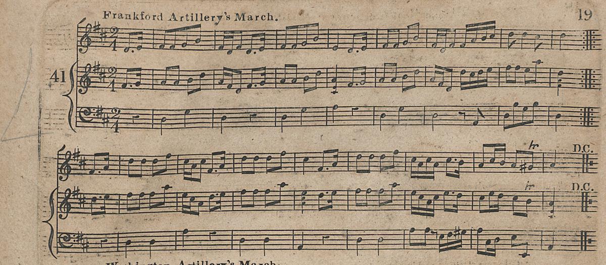 1961.1438 Music Book Page 19, Detail