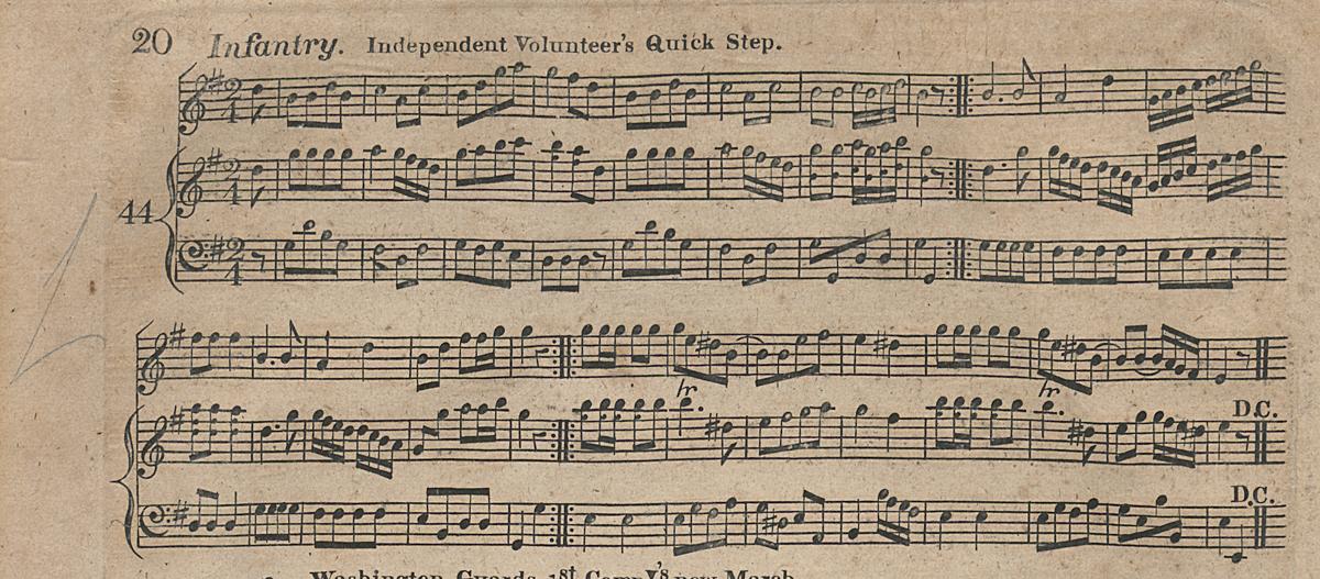 1961.1438 Music Book Page 20, Detail