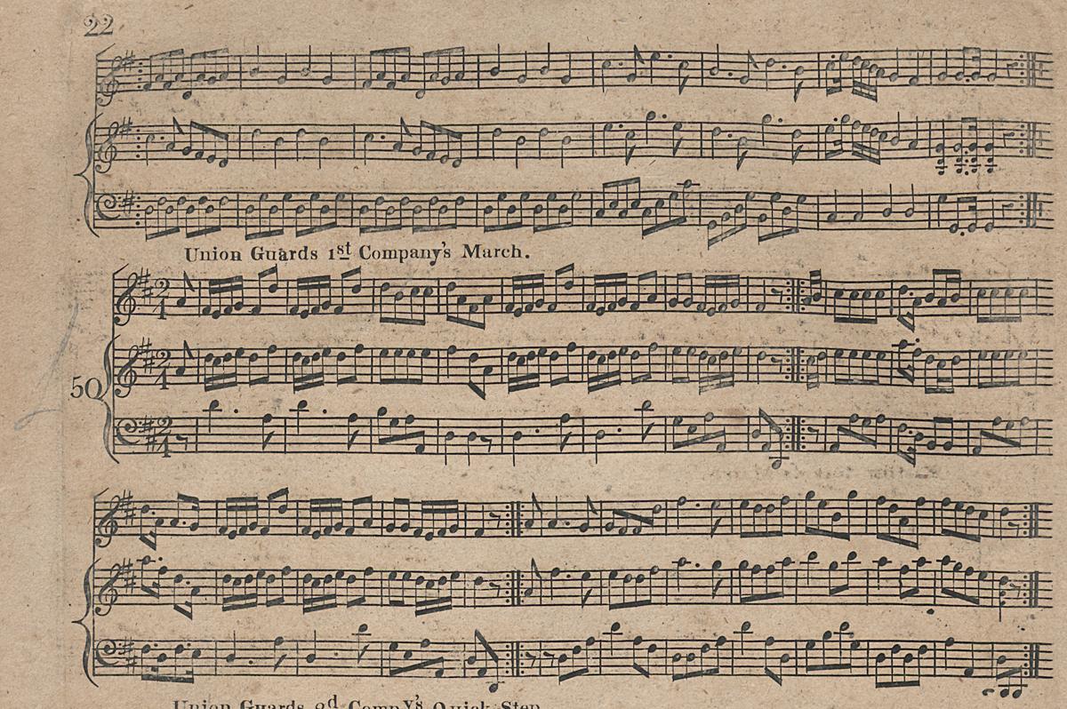 1961.1438 Music Book Page 22, Detail