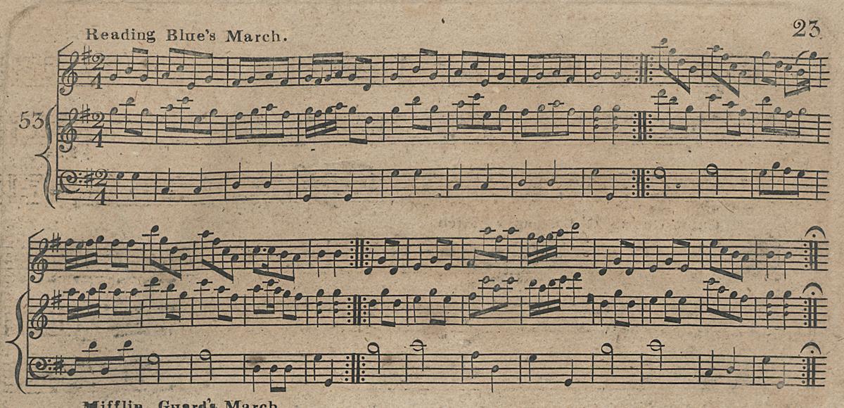 1961.1438 Music Book Page 23, Detail