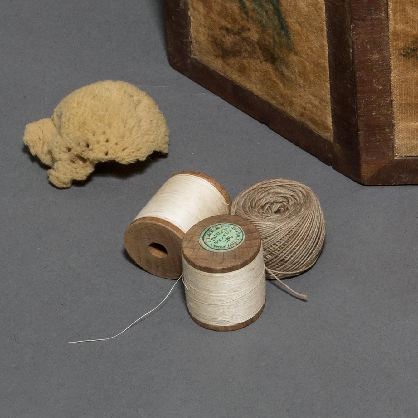 1961.1445 A Box, detail 2, with contents
